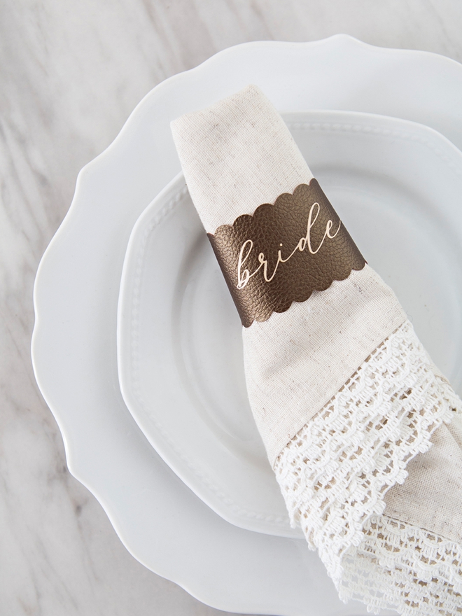 These DIY napkin rings are simply stunning!