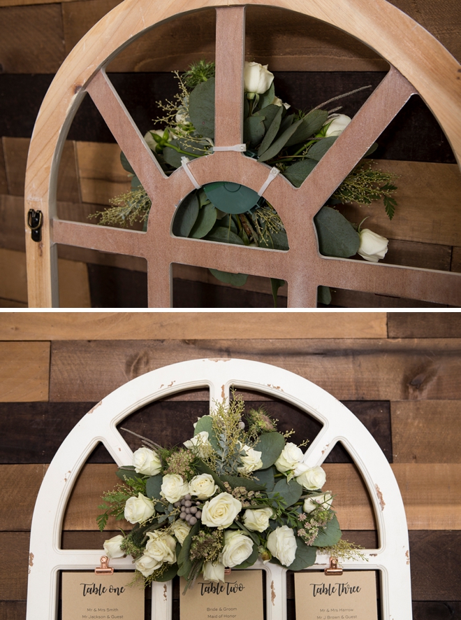 Learn how to make flower arrangements for wedding signs!