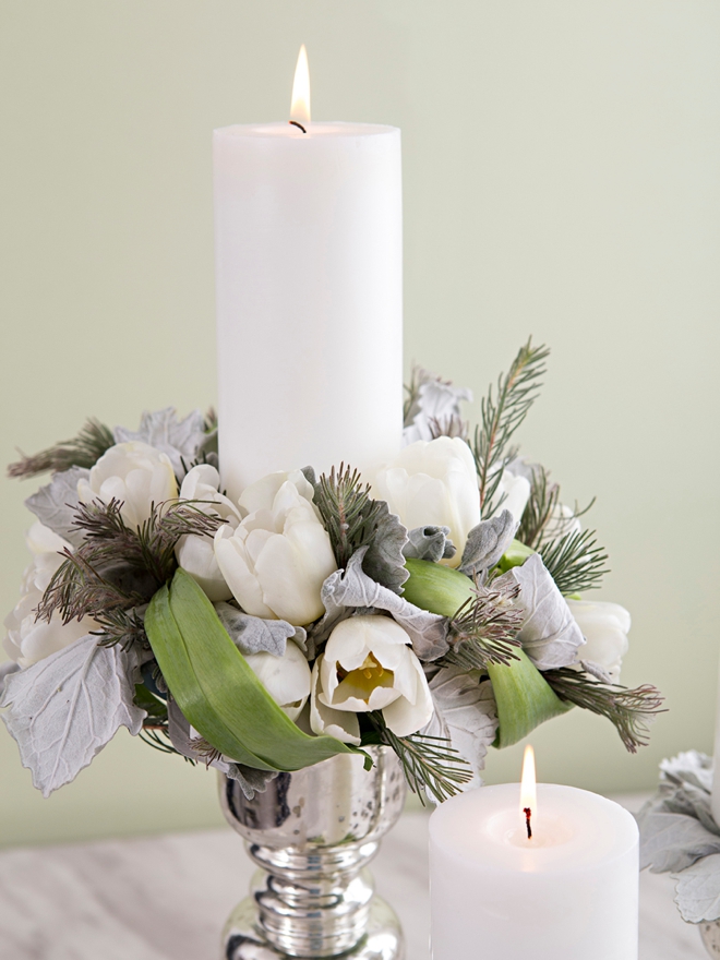 Learn how to arrange your own wreath style centerpieces!