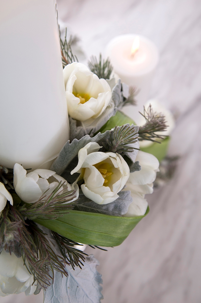 Learn how to arrange your own wreath style centerpieces!