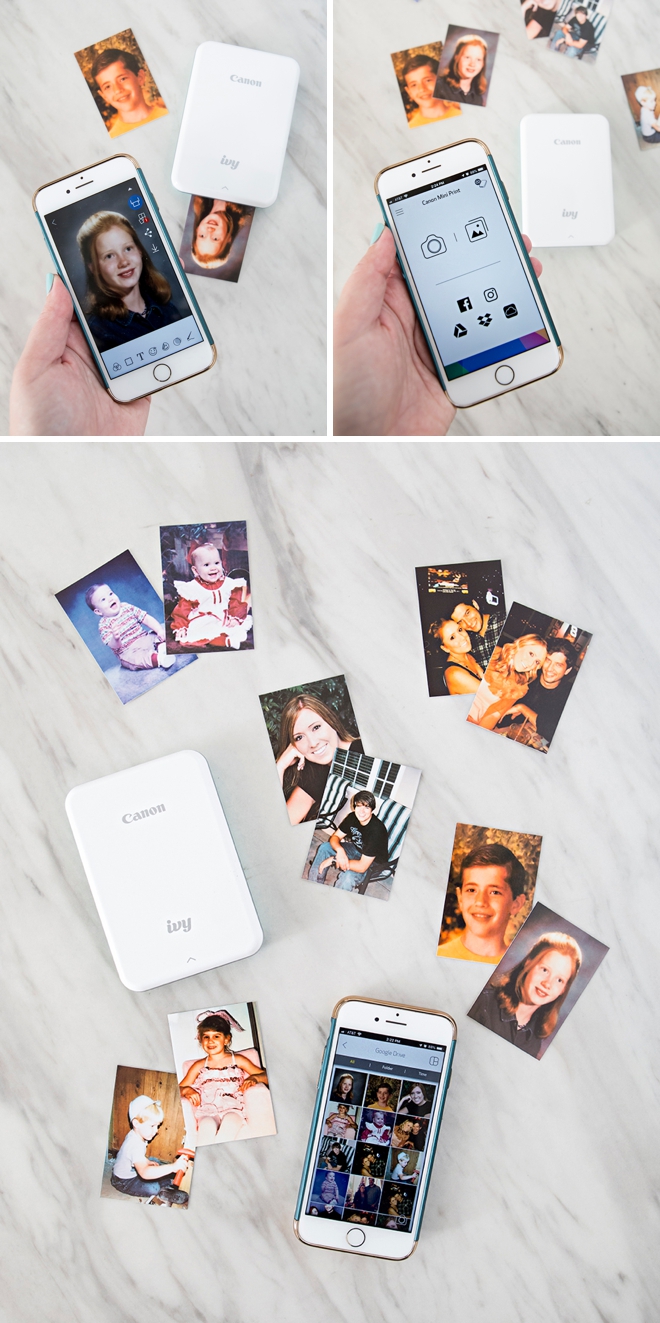 Use the new Canon Ivy to print photo stickers!