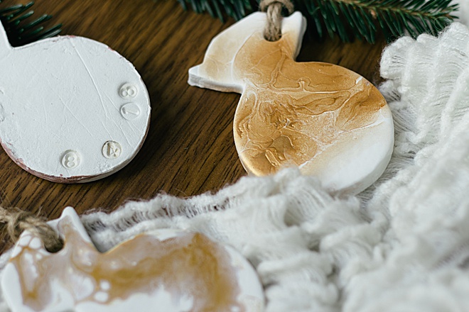 Learn how to make your own clay ornaments, so easy!