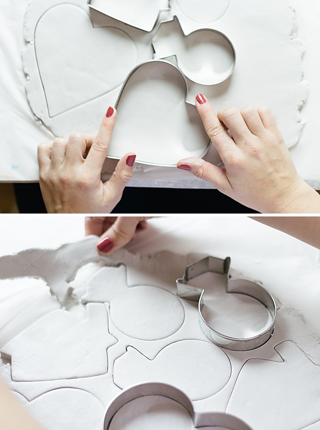 These DIY clay newlywed ornaments are the cutest!