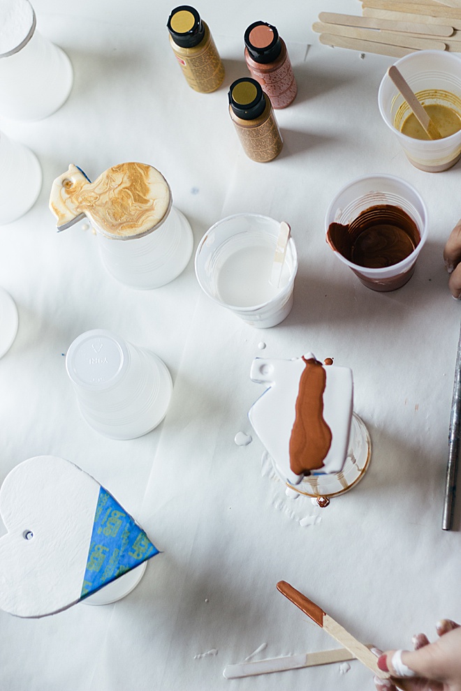 OMG, These DIY Poured-Paint Newlywed Ornaments Are SO Cute!