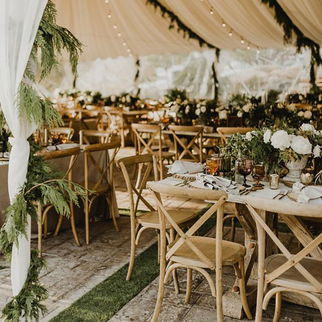 Your guide to choosing greens for your winter wedding.