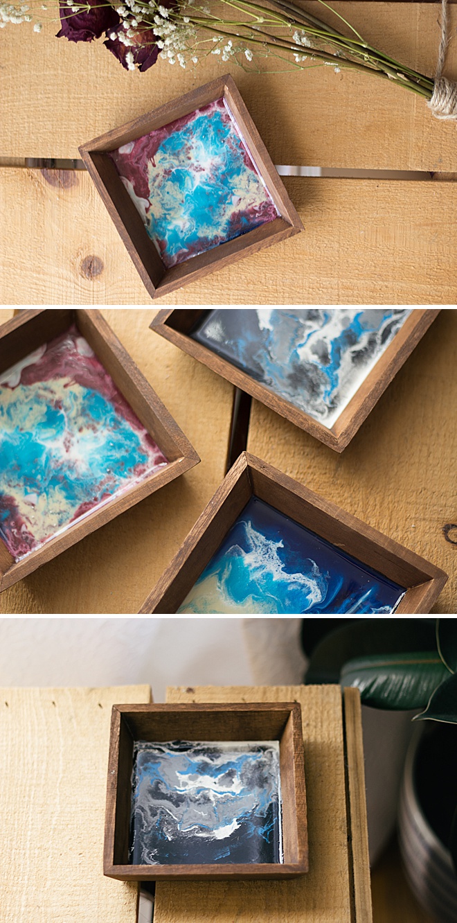 Make this fun DIY resin wood dish!