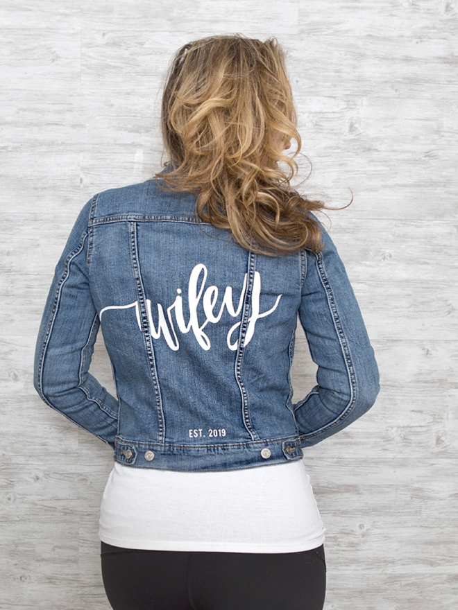 bride denim jacket