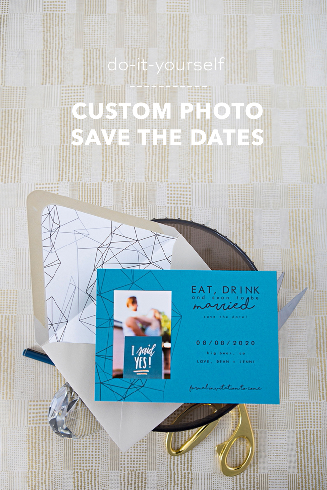 Adorable DIY photo save the dates you can make at home!