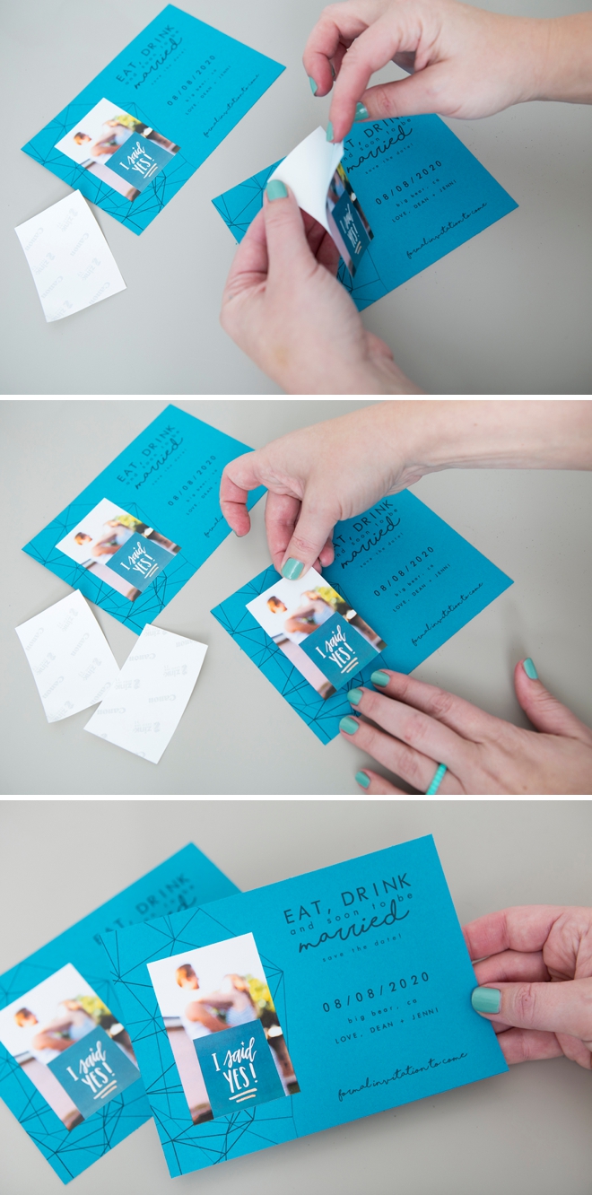 Adorable DIY photo save the dates you can make at home!