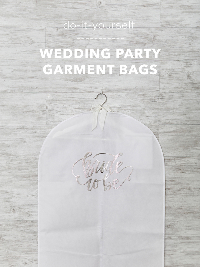 Personalize Cloth Garment Bags For Your Entire Wedding Party!