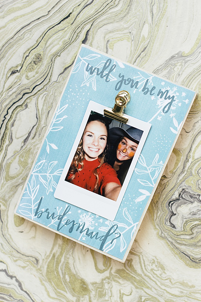 Asking your bridesmaids to stand by your side just got a whole lot cuter!