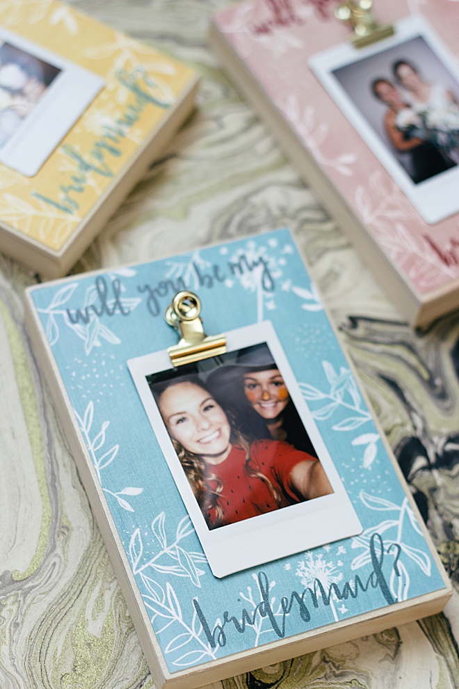 Asking your bridesmaids to stand by your side just got a whole lot cuter!