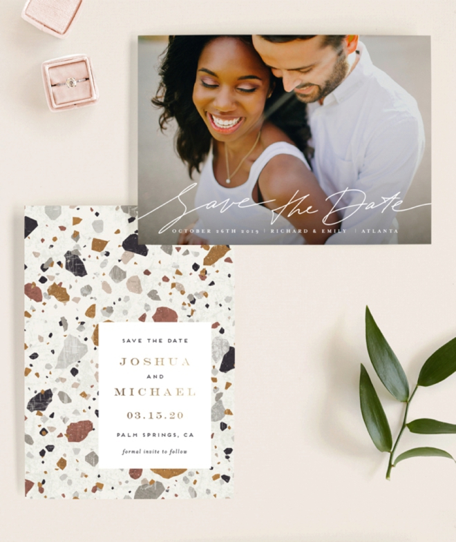 Brand new Save the Dates from Minted for your 2019/2020 wedding!