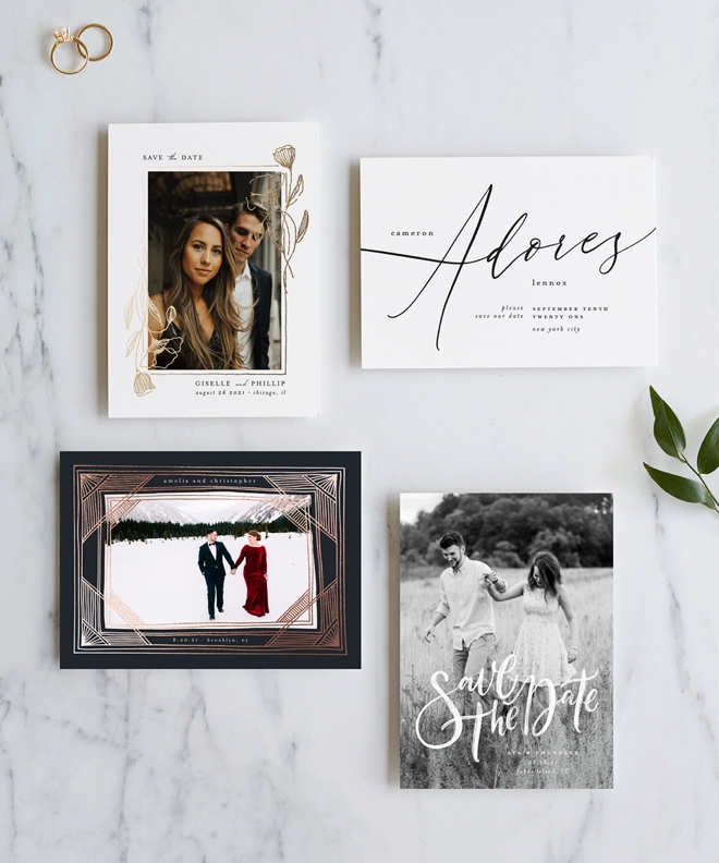 Brand new Save the Dates from Minted for your 2019/2020 wedding!