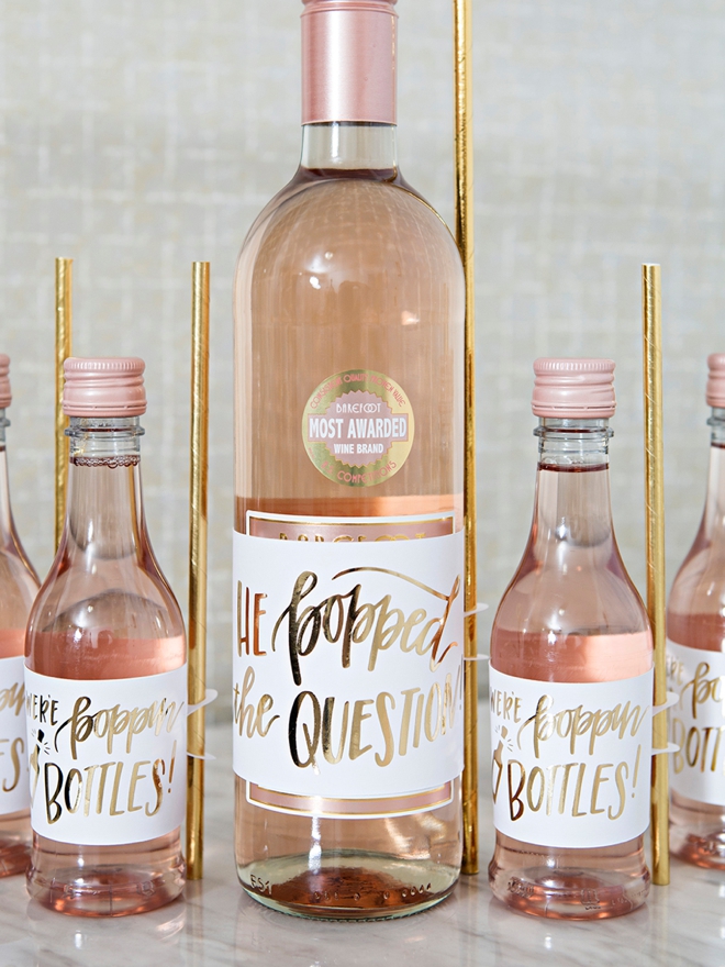 Learn how to make your own wine gift labels that hold these adorable straws!