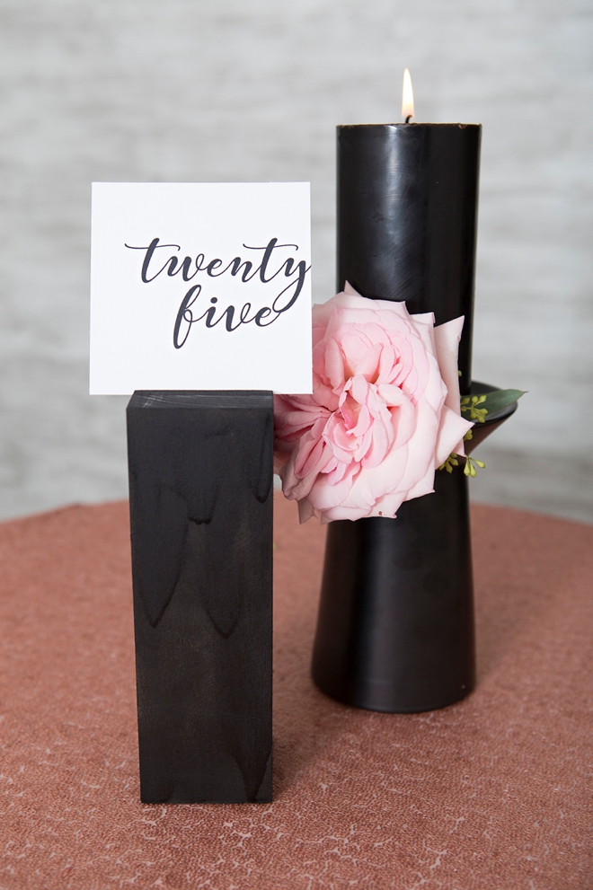 These DIY wood block table numbers are adorable and versatile!