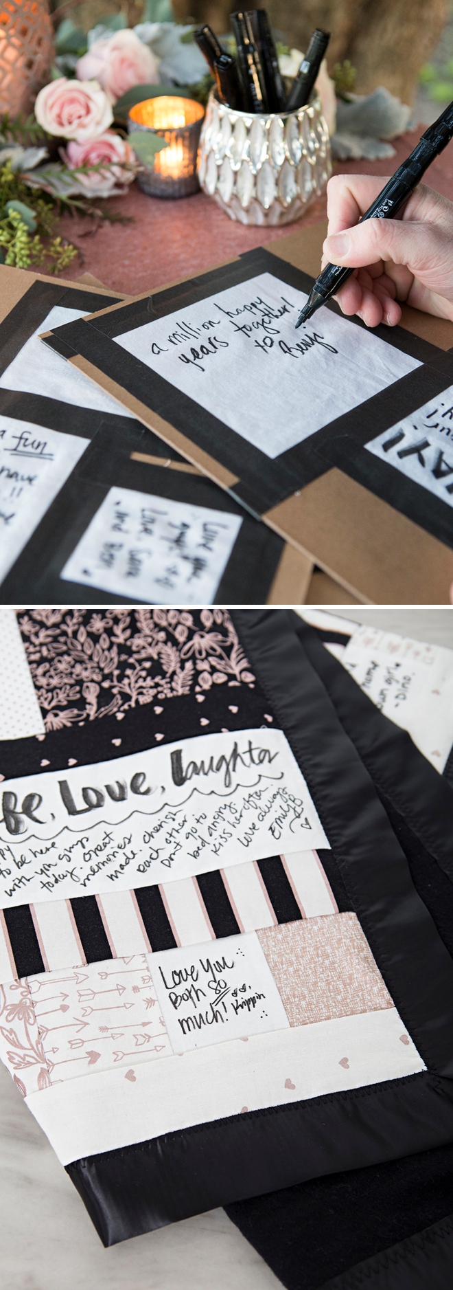 How to make a guest book quilt, from start to finish!