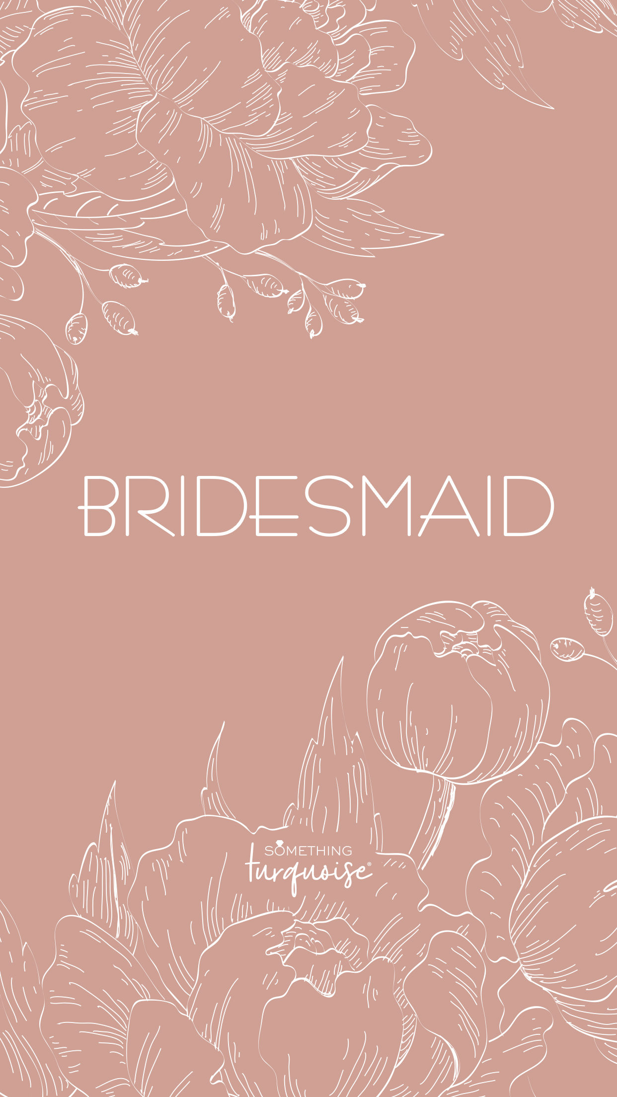 Free floral phone wallpaper for the Bridesmaids!