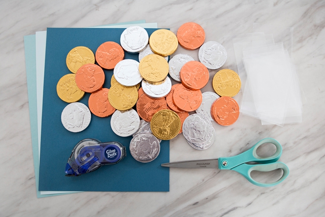 DIY For Richer or For Poorer Chocolate Coin Wedding Favors!