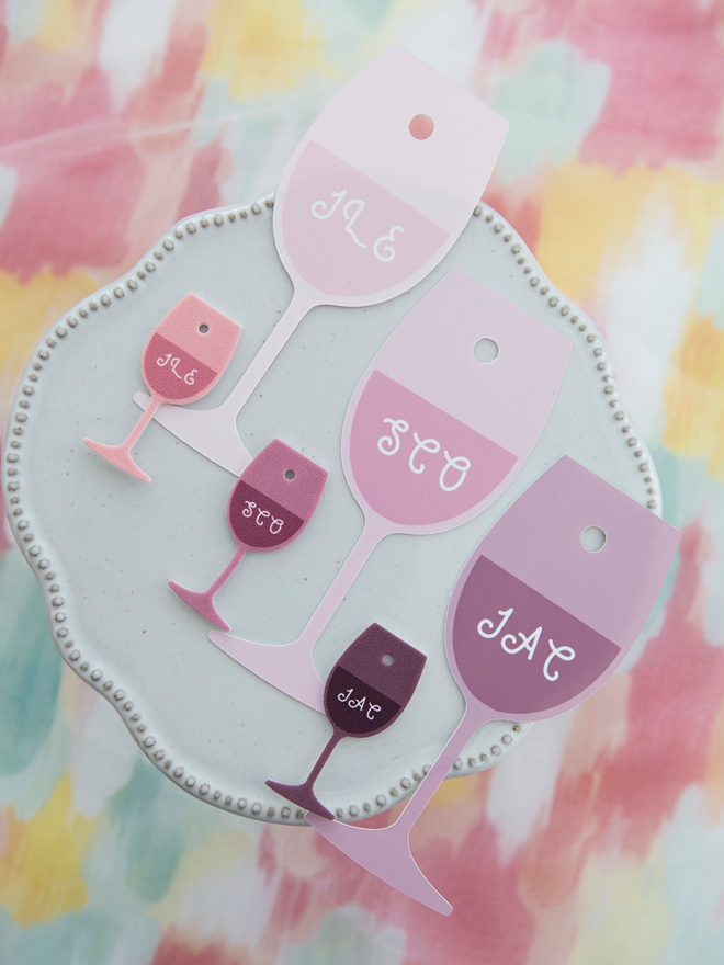 Learn how to make wine charms out of shrinky dink using your Cricut!