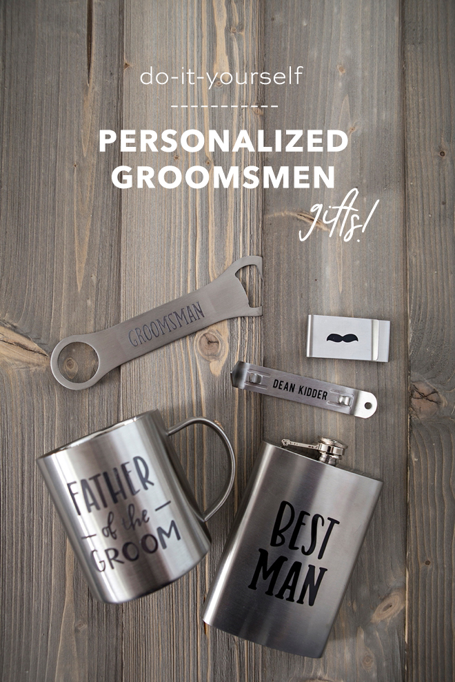 Learn how to personalize your own groomsmen gifts!