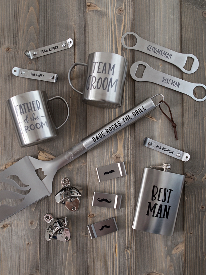 Learn how to personalize your own groomsmen gifts!