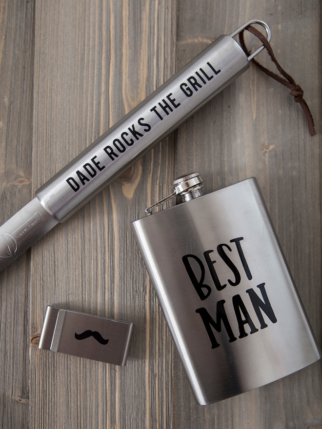 Learn how to personalize your own groomsmen gifts!