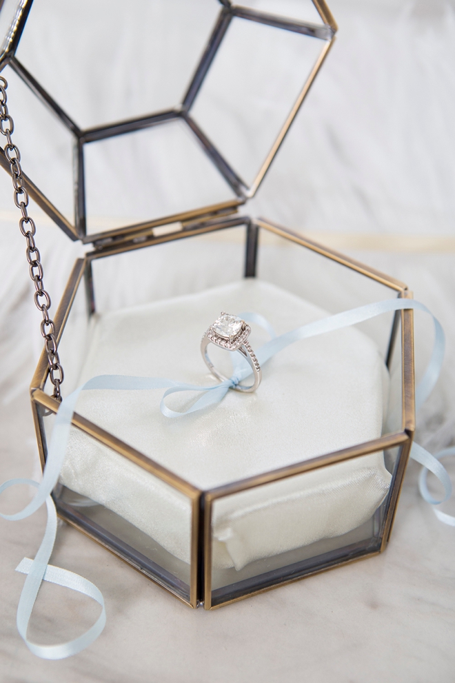 Quickly and easily make your own wedding ring pillow for this gorgeous box!
