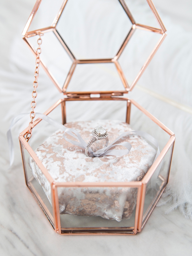 Quickly and easily make your own wedding ring pillow for this gorgeous box!