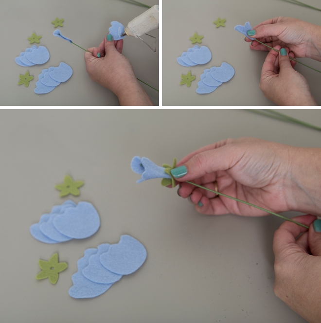 How to make the most adorable sweet pea flowers out of felt!