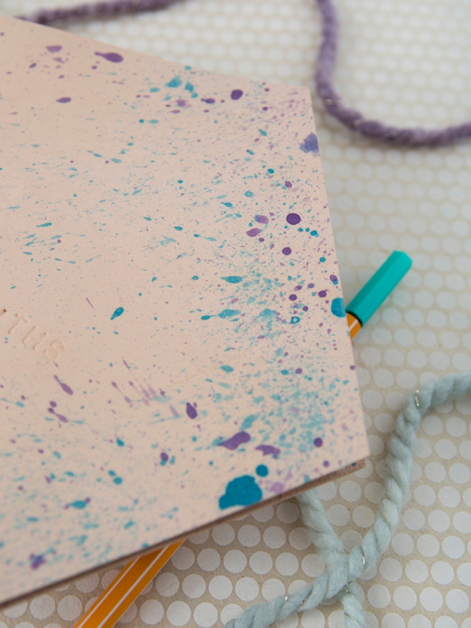 Make your own custom dyed leather guest book!