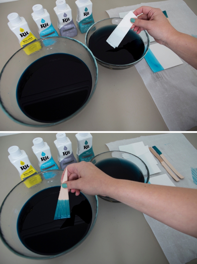 Make a leather guest book and then hand-dye it too!