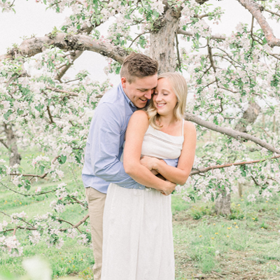 We're crushing on this sweet couple and their gorgeous Spring engagement!