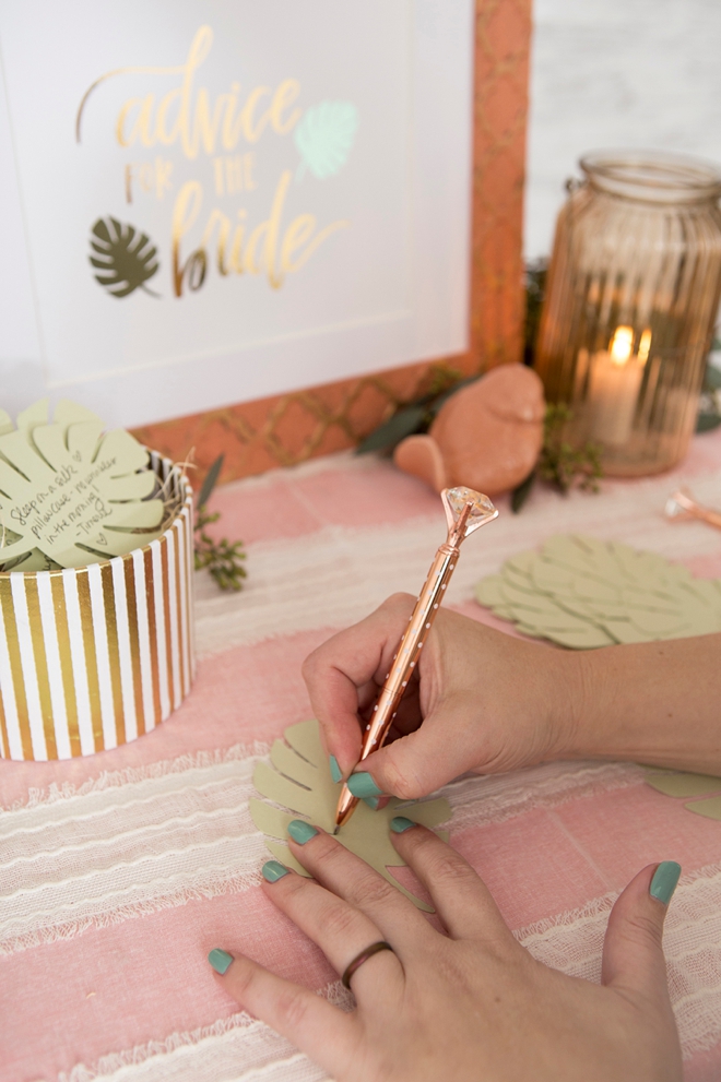 Learn how to make an adorable bridal advice display!