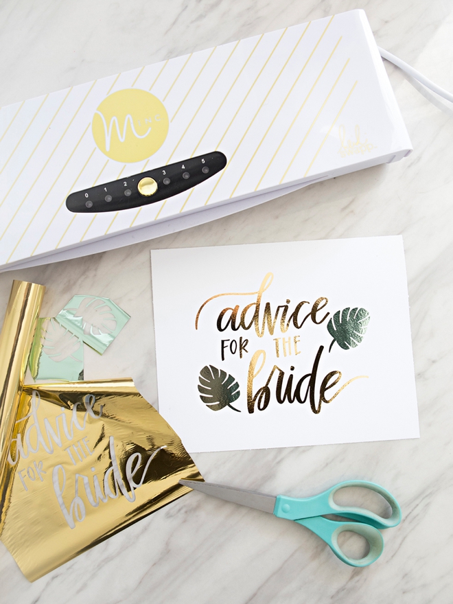 Learn how to make an adorable bridal advice display!