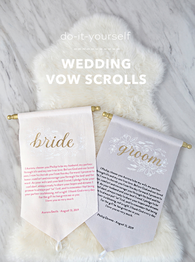 How to make amazingly unique wedding vow scrolls!