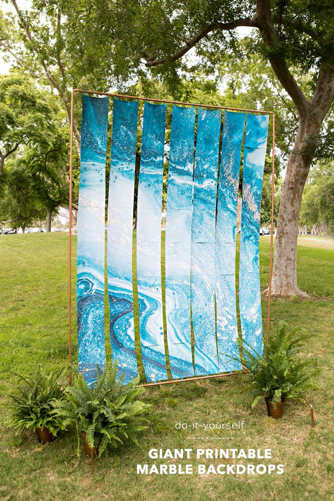 WOW! Print this amazing teal marble backdrop using your home printer!