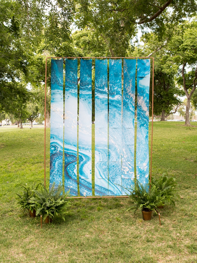 WOW! Print this amazing teal marble backdrop using your home printer!