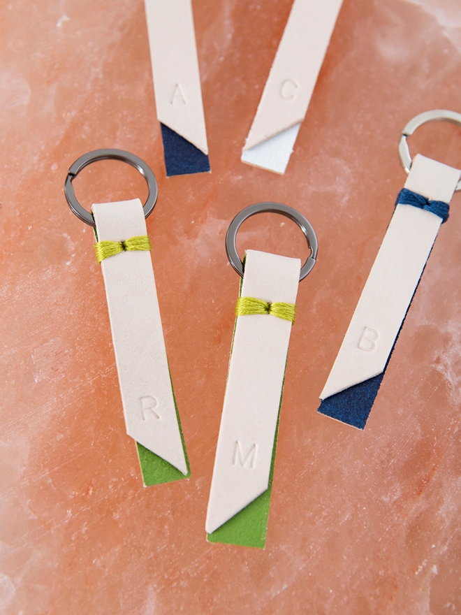 How to make the sweetest stamped and painted personalized key chain gifts!