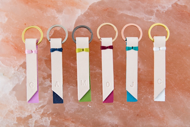 How to make the sweetest stamped and painted personalized key chain gifts!