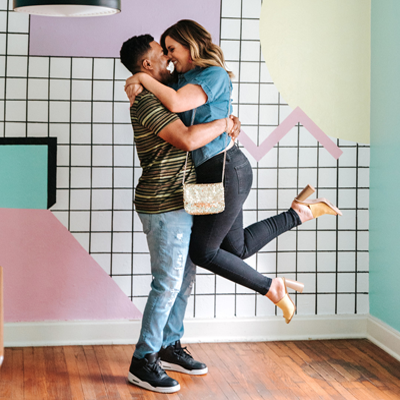 How FUN is this Saved by the Bell themed engagement session?! LOVE!