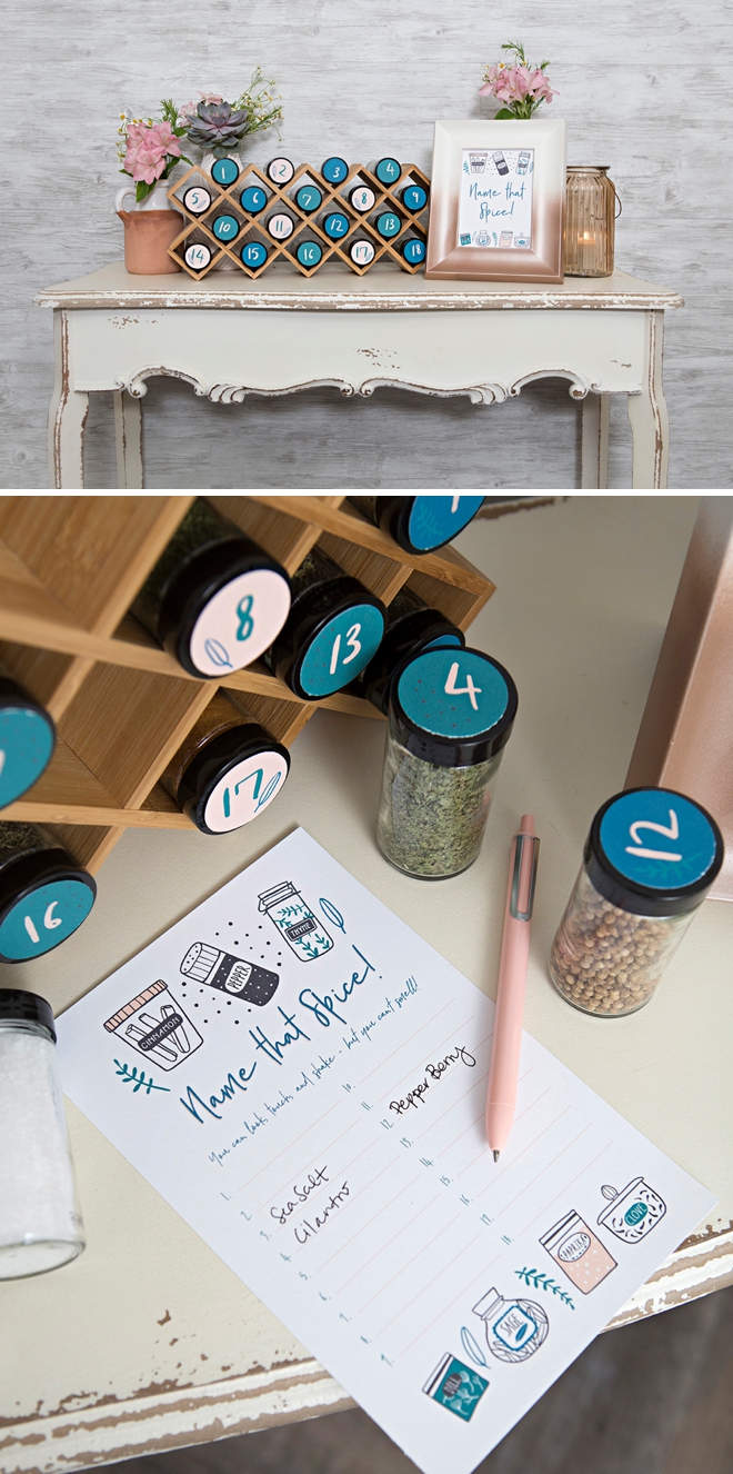 Make your own Name that Spice game for your next bridal shower!