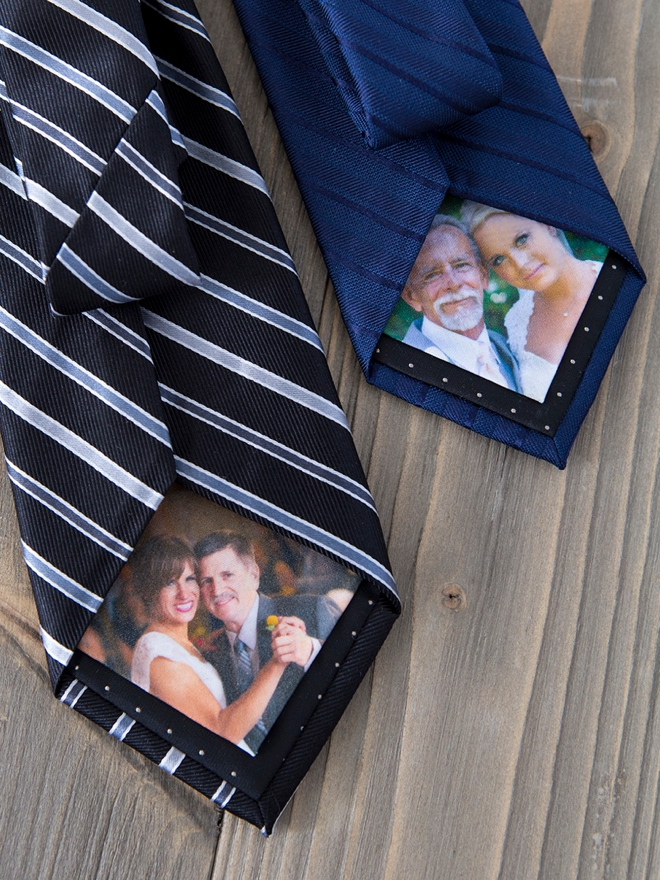 These photo tie patches are SUPER easy to make! No sewing!