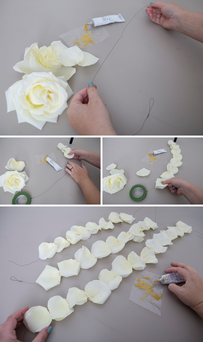 OMG, this DIY wearable wedding back lei is the most beautiful thing ever!