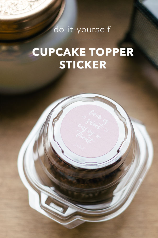 You need to make these adorable print then cut cupcake dome sticker toppers for your wedding!