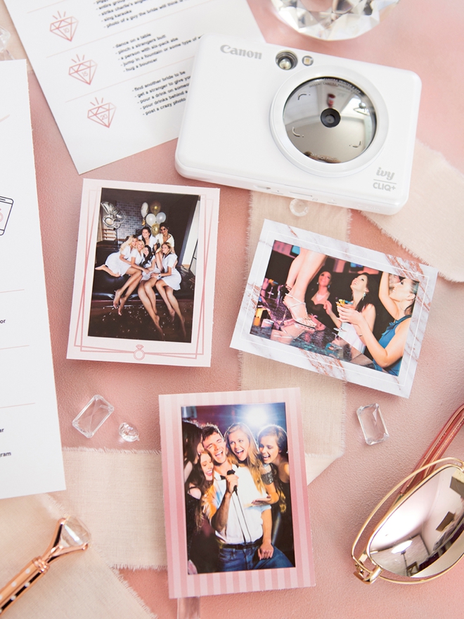 Use the Canon Ivy CLIQ+ for your bachelorette photo scavenger hunt!