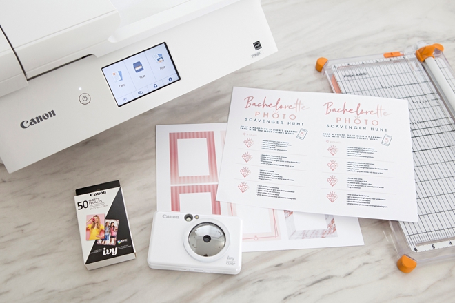 FREE printable and editable Bachelorette Photo Scavenger Hunt game!