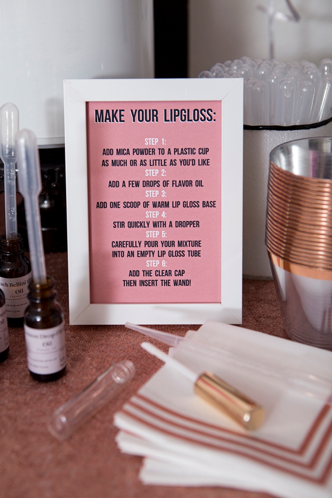 Wow This Diy Lip Gloss Favor Bar Idea Is Ultra Fabulous