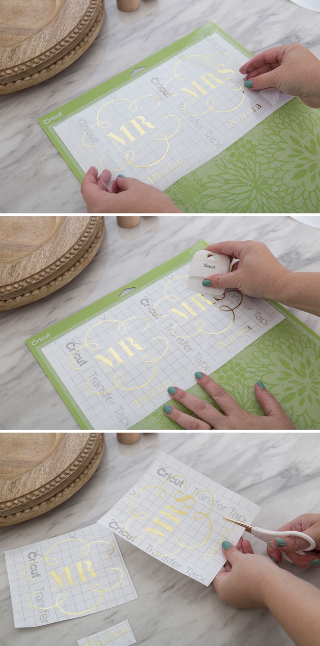 Use your Martha Stewart Cricut to personalize everything for your wedding!