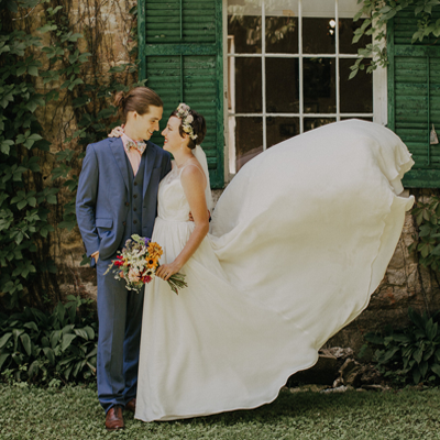 We can't get enough of this lovely and whimsical handmade wedding!